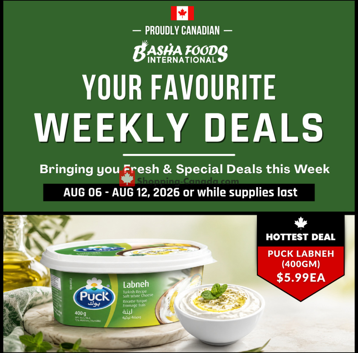 Basha Foods International flyer from Thursday August 6, 2026 to Wednesday August 12, 2026 - page 1