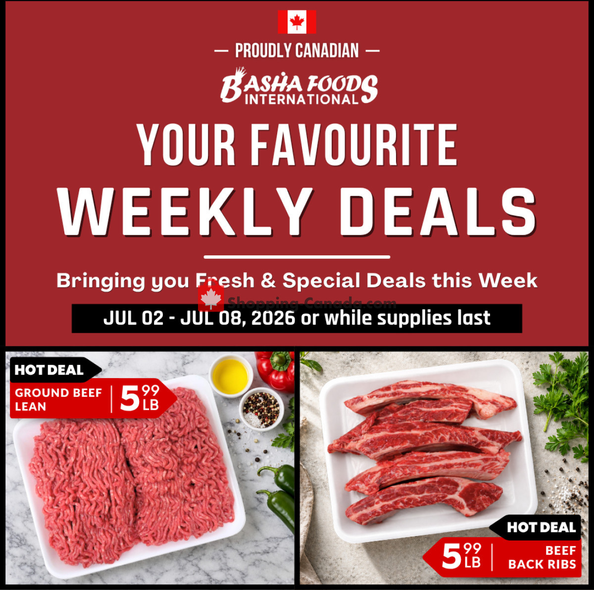 Basha Foods International flyer from Thursday July 2, 2026 to Wednesday July 8, 2026 - page 1
