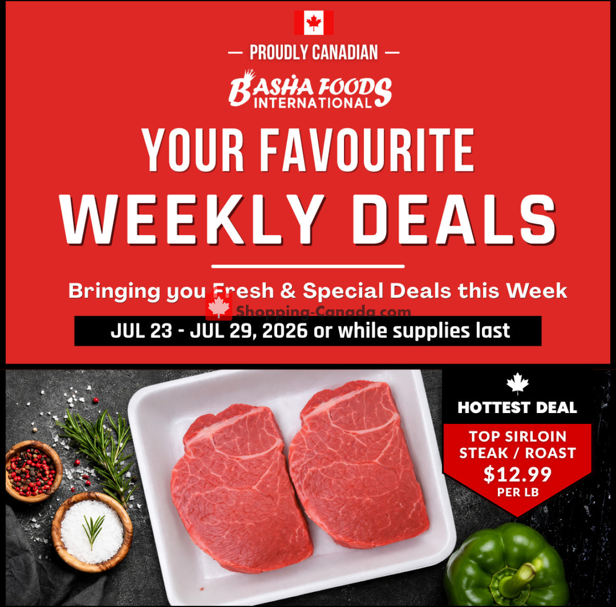 Basha Foods International flyer from Thursday July 23, 2026 to Wednesday July 29, 2026 - page 1