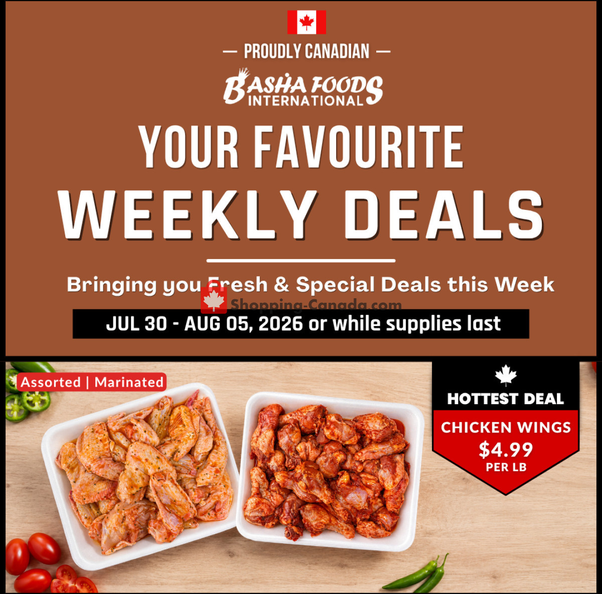 Basha Foods International flyer from Thursday July 30, 2026 to Wednesday August 5, 2026 - page 1