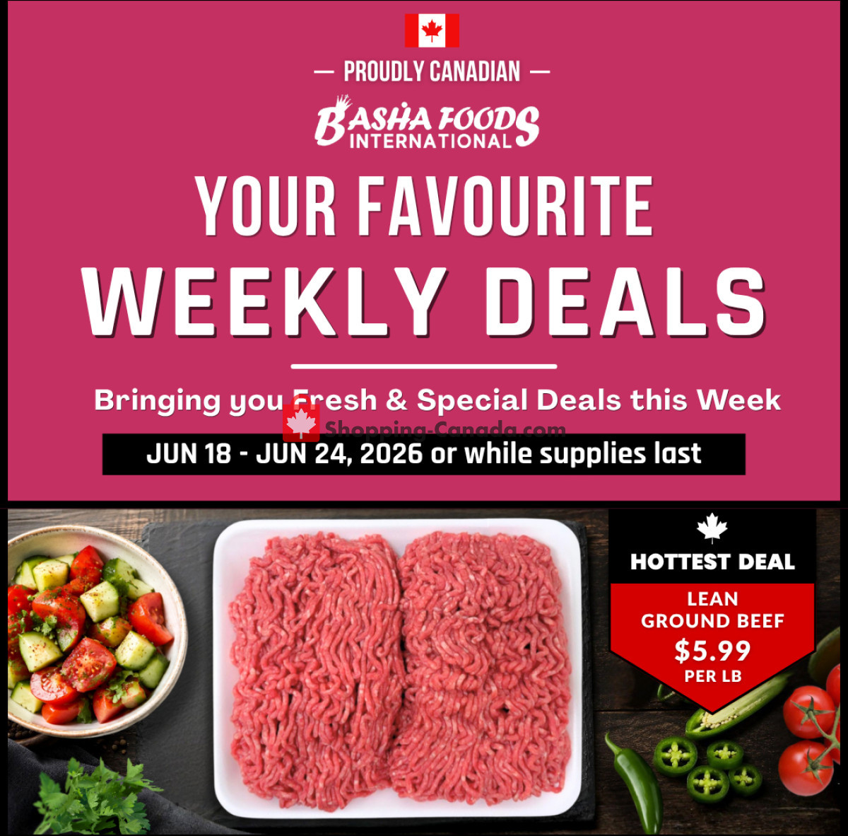 Basha Foods International flyer from Thursday June 18, 2026 to Wednesday June 24, 2026 - page 1