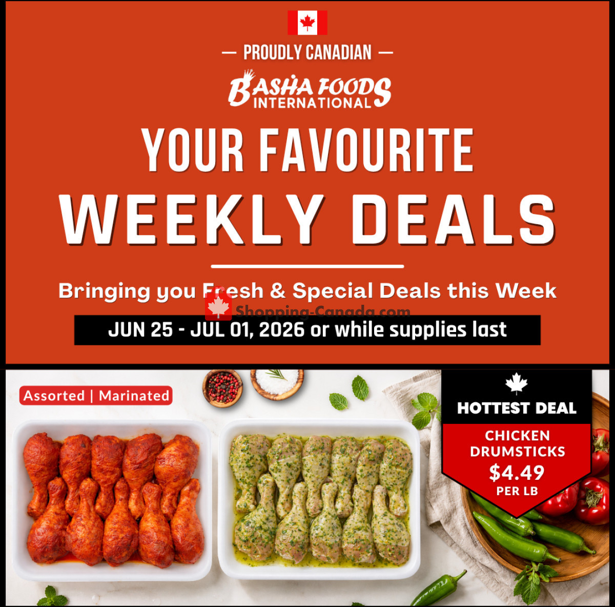 Basha Foods International flyer from Thursday June 25, 2026 to Wednesday July 1, 2026 - page 1
