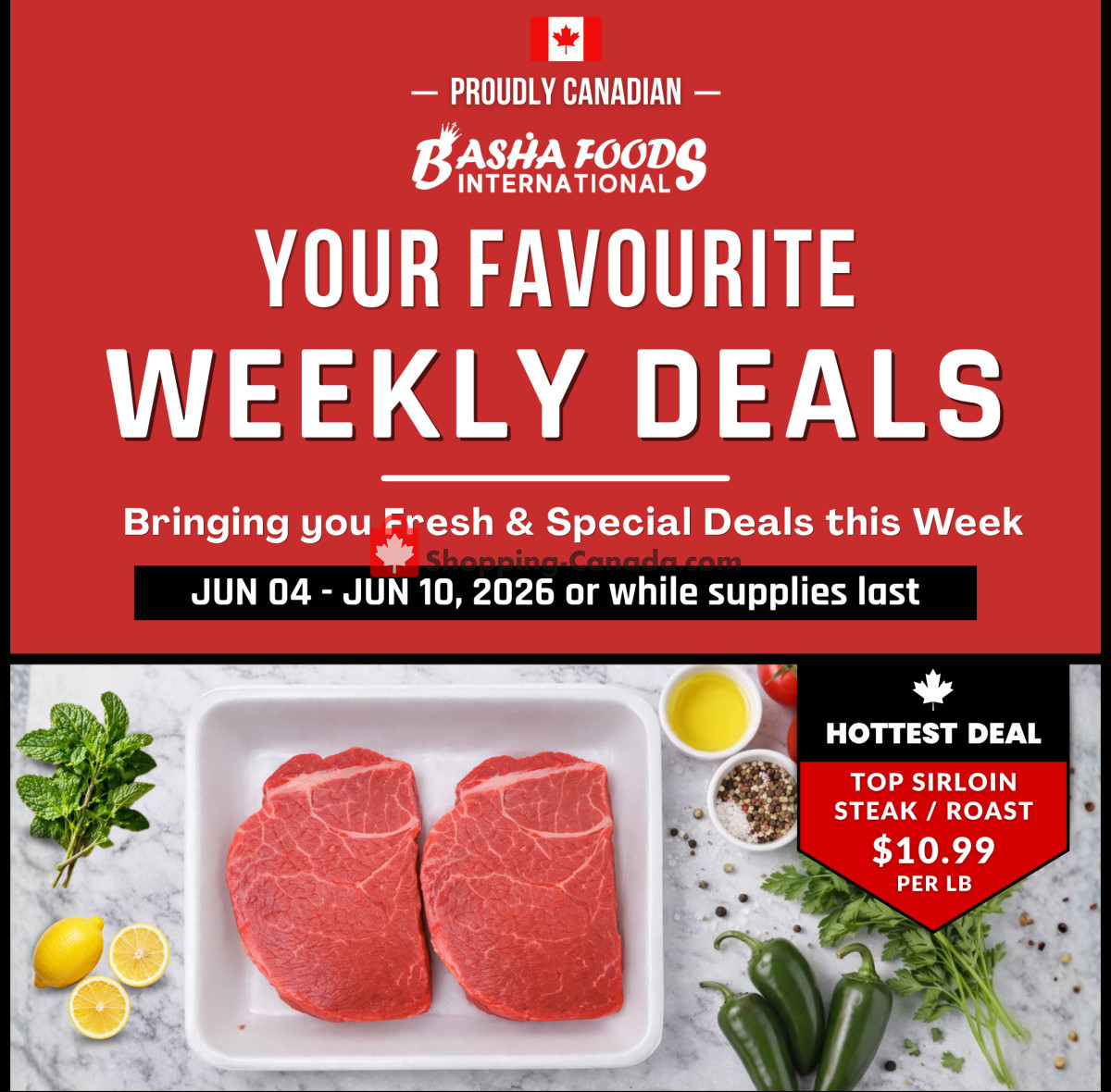 Basha Foods International flyer from Thursday June 4, 2026 to Wednesday June 10, 2026 - page 1