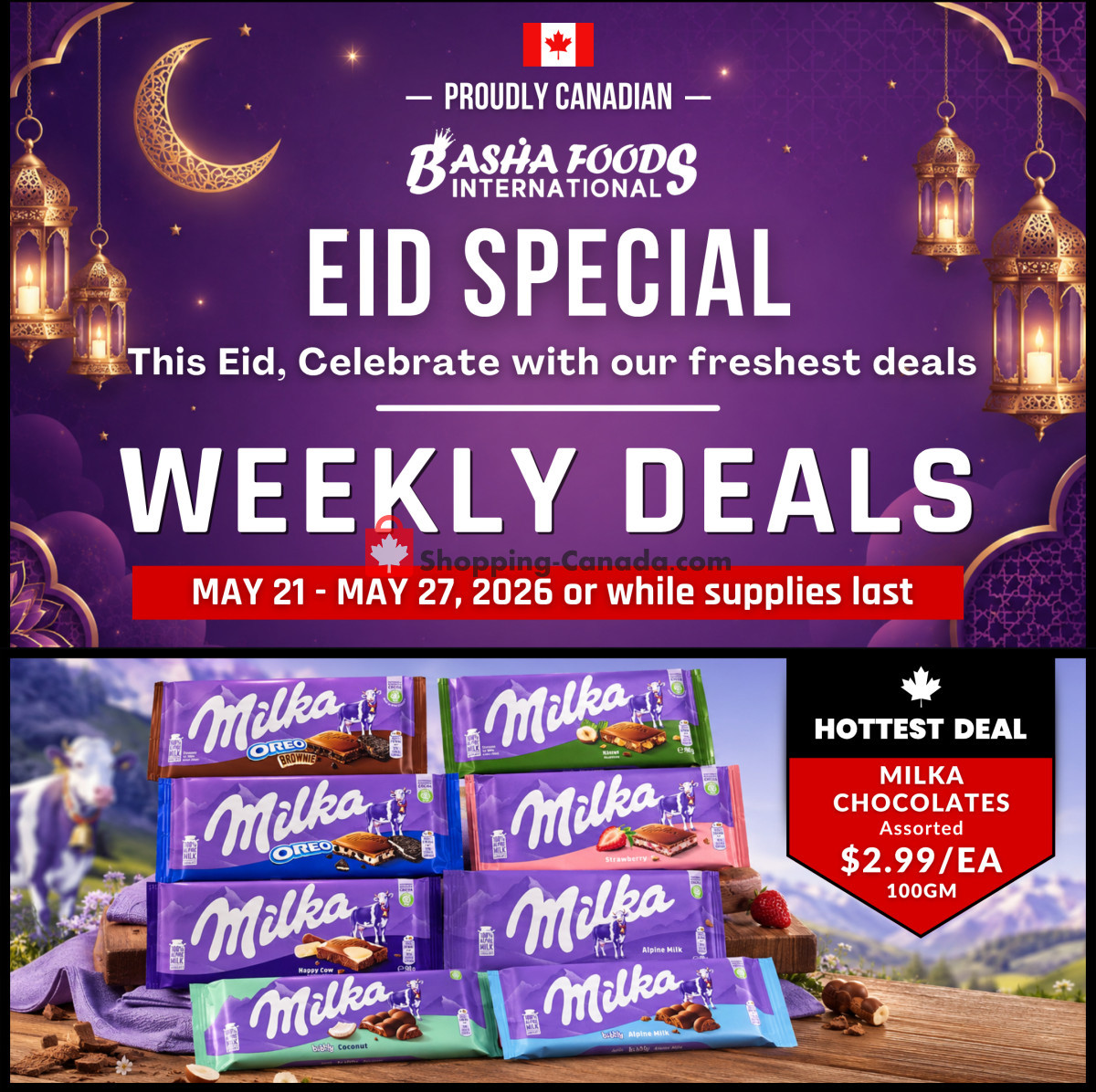 Basha Foods International flyer from Thursday May 21, 2026 to Wednesday May 27, 2026 - page 1