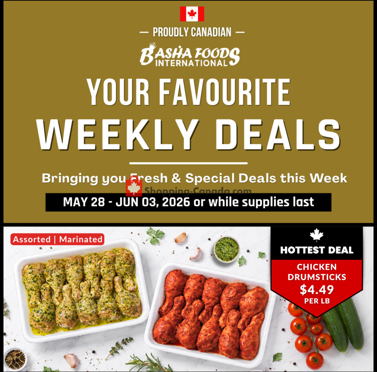 Basha Foods International flyer from Thursday May 28, 2026 to Wednesday June 3, 2026 - page 1