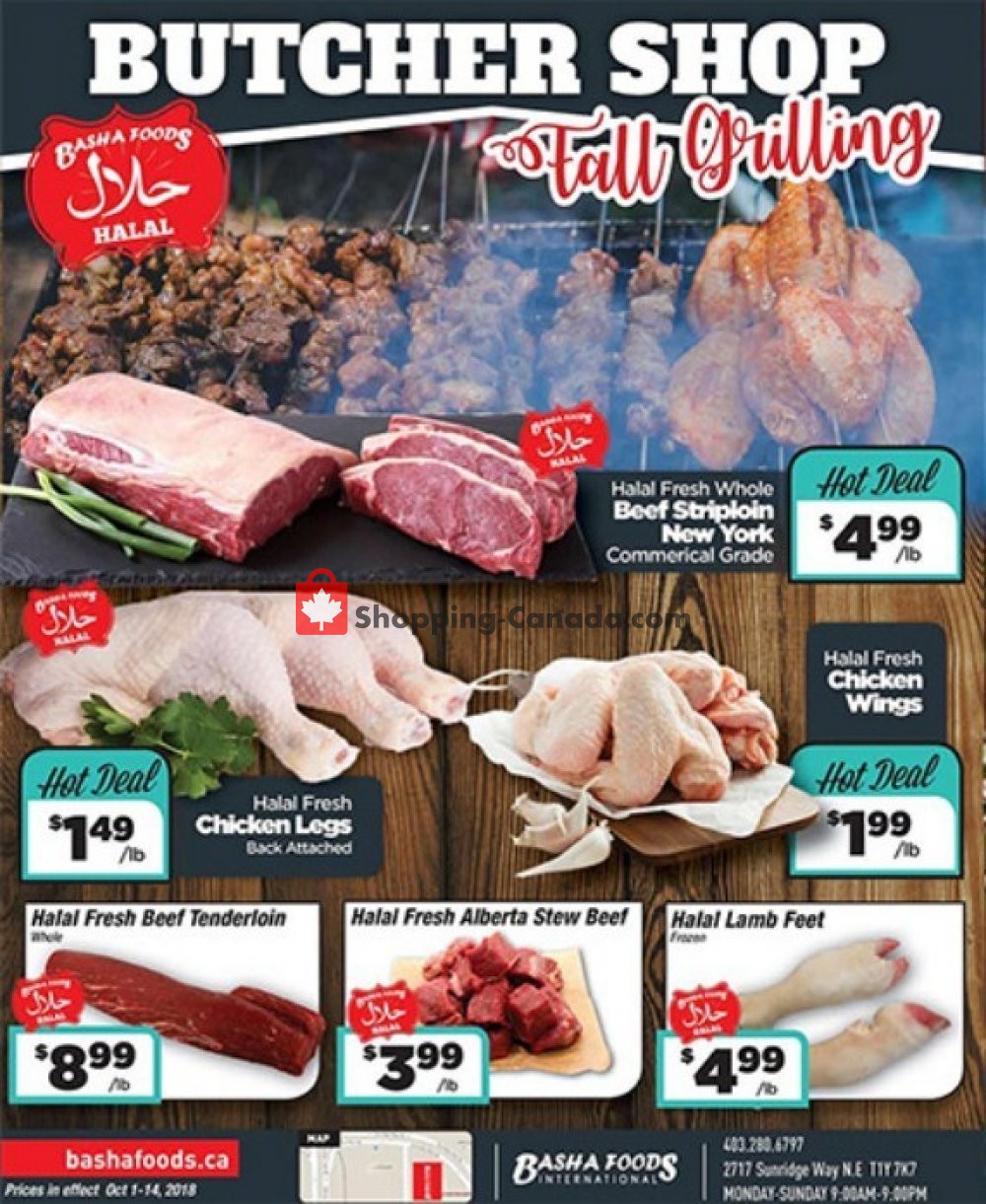 Basha Foods International flyer from Monday October 1, 2018 to Sunday October 14, 2018 - page 1