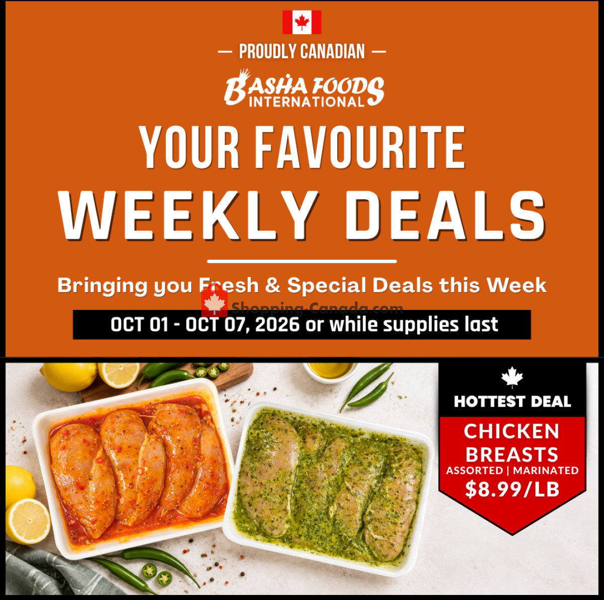 Basha Foods International flyer from Thursday October 1, 2026 to Wednesday October 7, 2026 - page 1