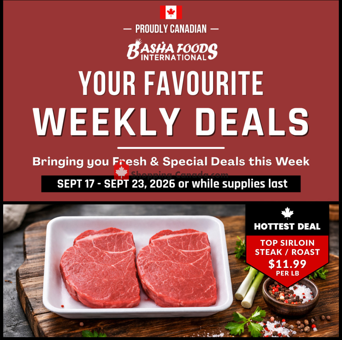 Basha Foods International flyer from Thursday September 17, 2026 to Wednesday September 23, 2026 - page 1