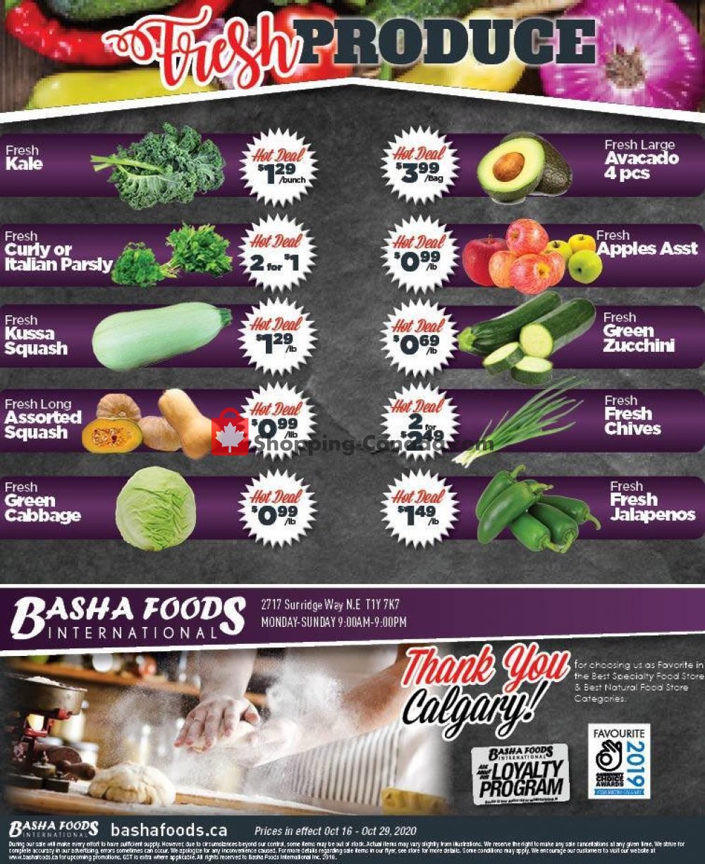 Basha Foods International flyer from Friday October 16, 2020 to Thursday October 29, 2020 - page 2