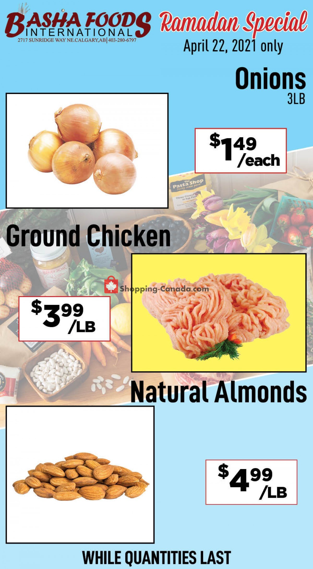 Basha Foods International flyer from Thursday April 22, 2021 to Thursday April 22, 2021 - page 1
