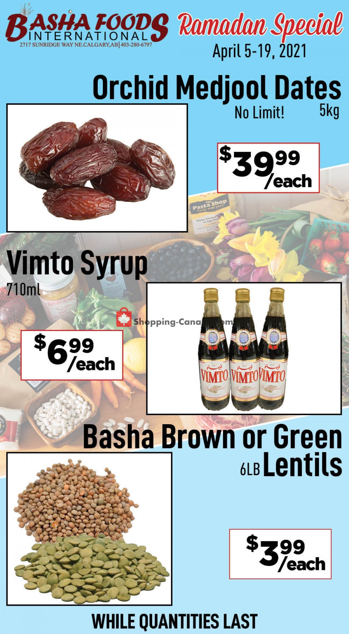 Basha Foods International flyer from Monday April 5, 2021 to Monday April 19, 2021 - page 1