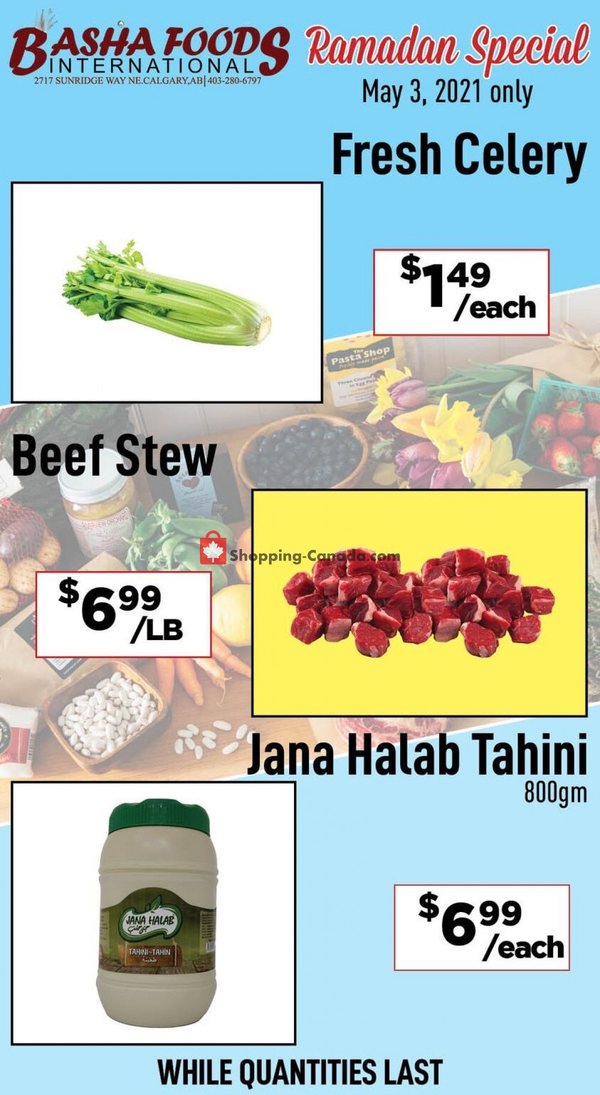 Basha Foods International flyer from Monday May 3, 2021 to Monday May 3, 2021 - page 1