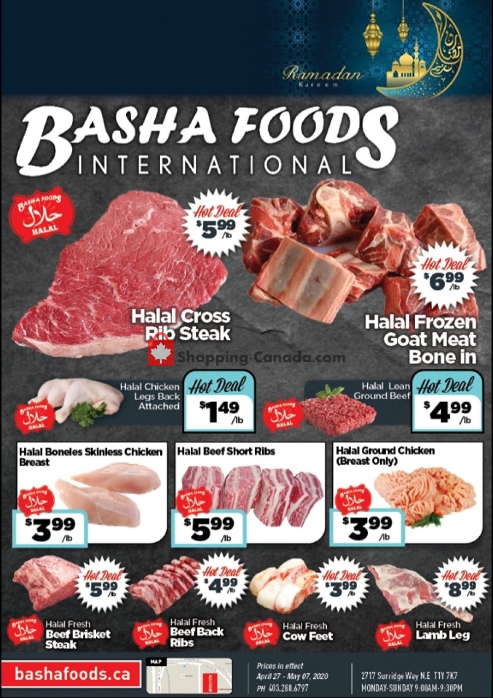 Basha Foods International flyer from Monday April 27, 2020 to Thursday May 7, 2020 - page 1