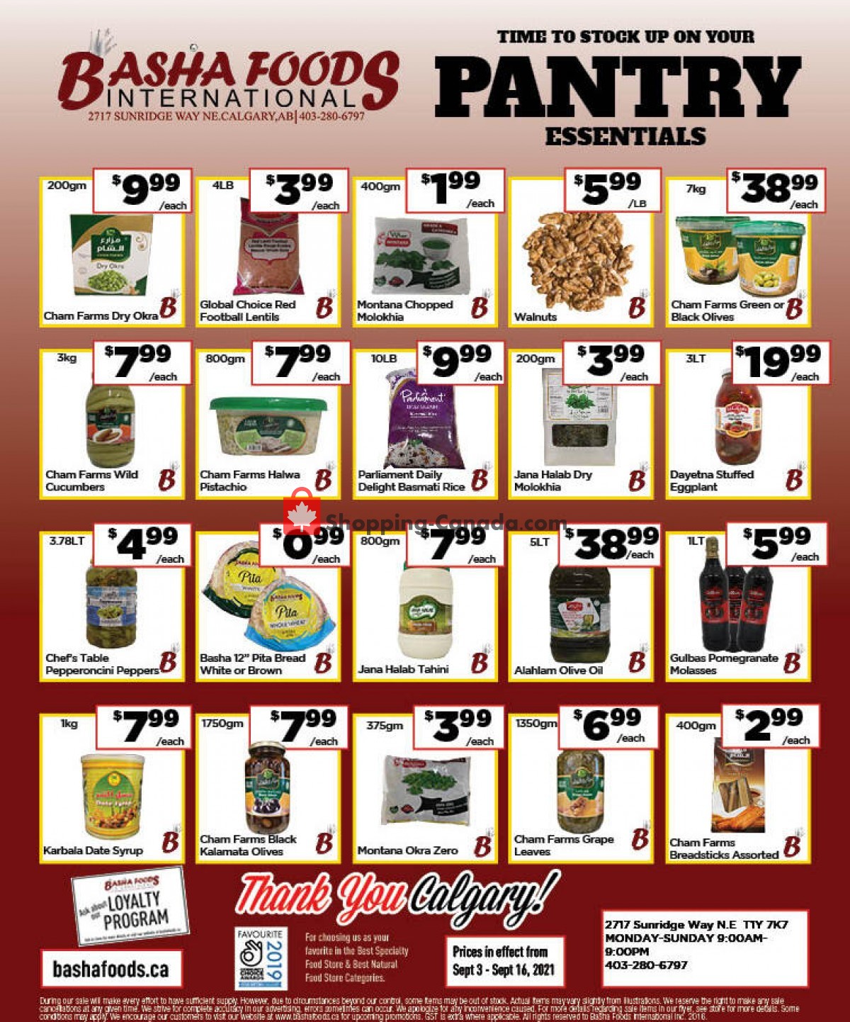 Basha Foods International flyer from Friday September 3, 2021 to Tuesday September 14, 2021 - page 3