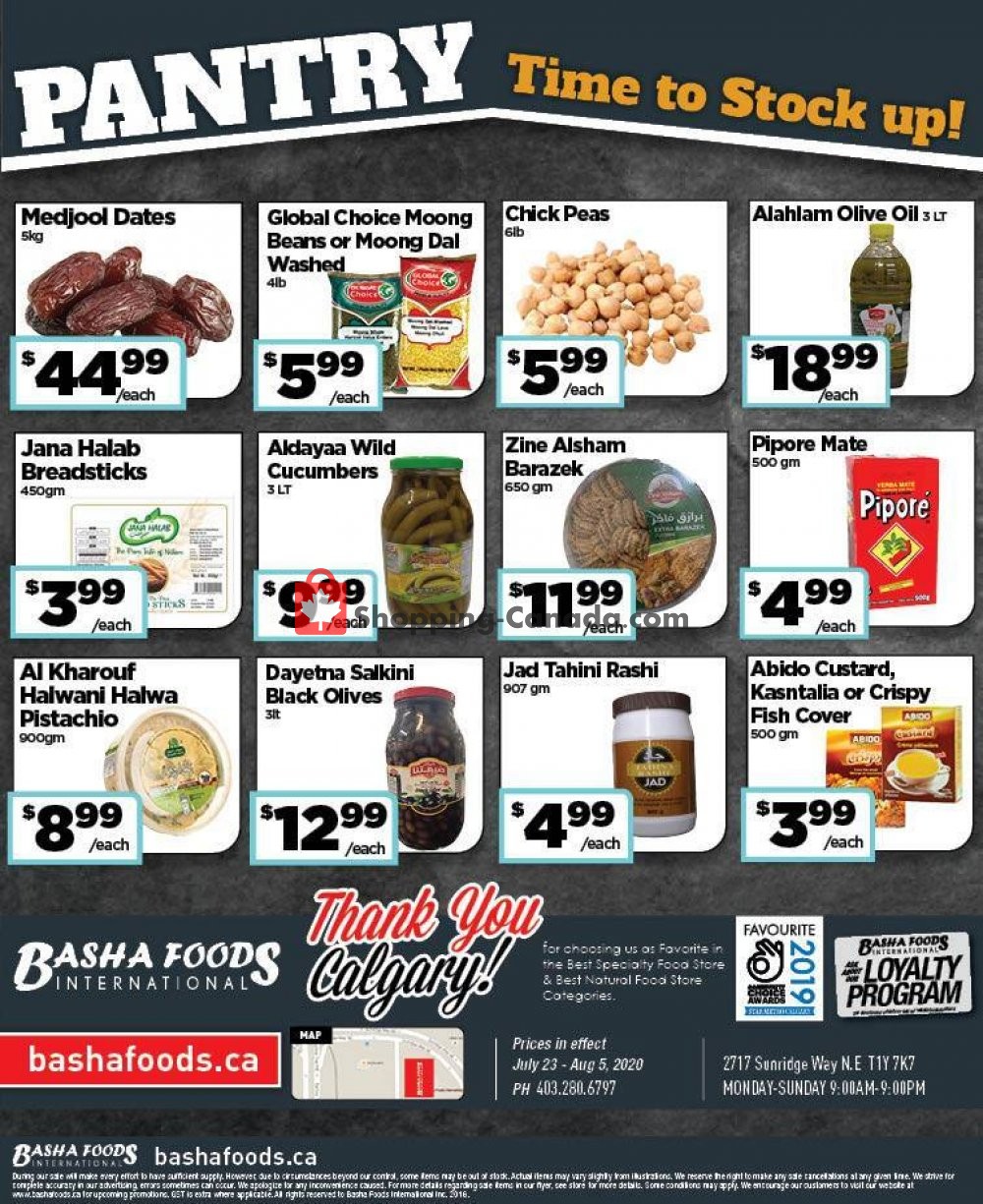 Basha Foods International flyer from Thursday July 23, 2020 to Wednesday August 5, 2020 - page 1