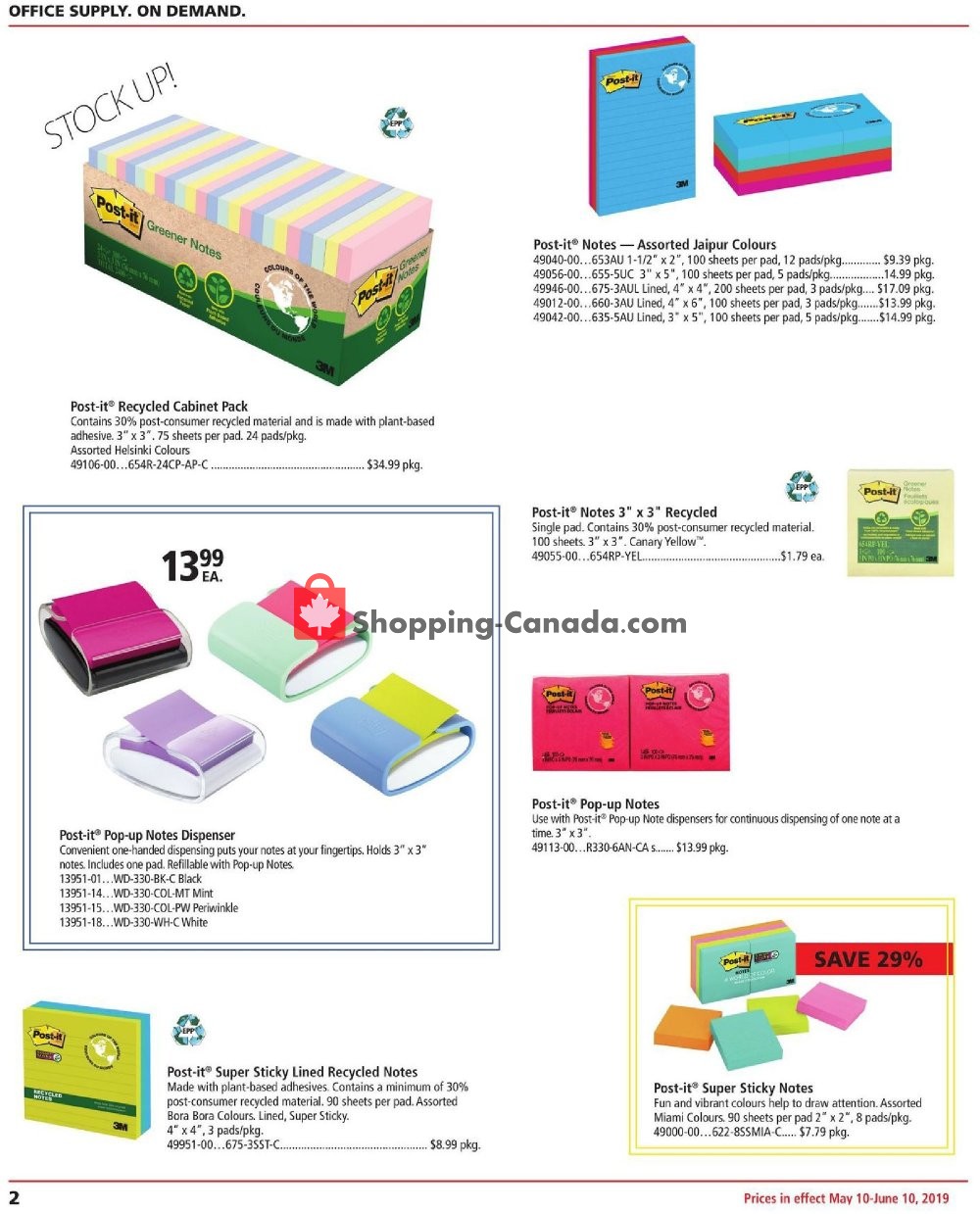 Basics Office Products flyer from Friday May 10, 2019 to Monday June 10, 2019 - page 2