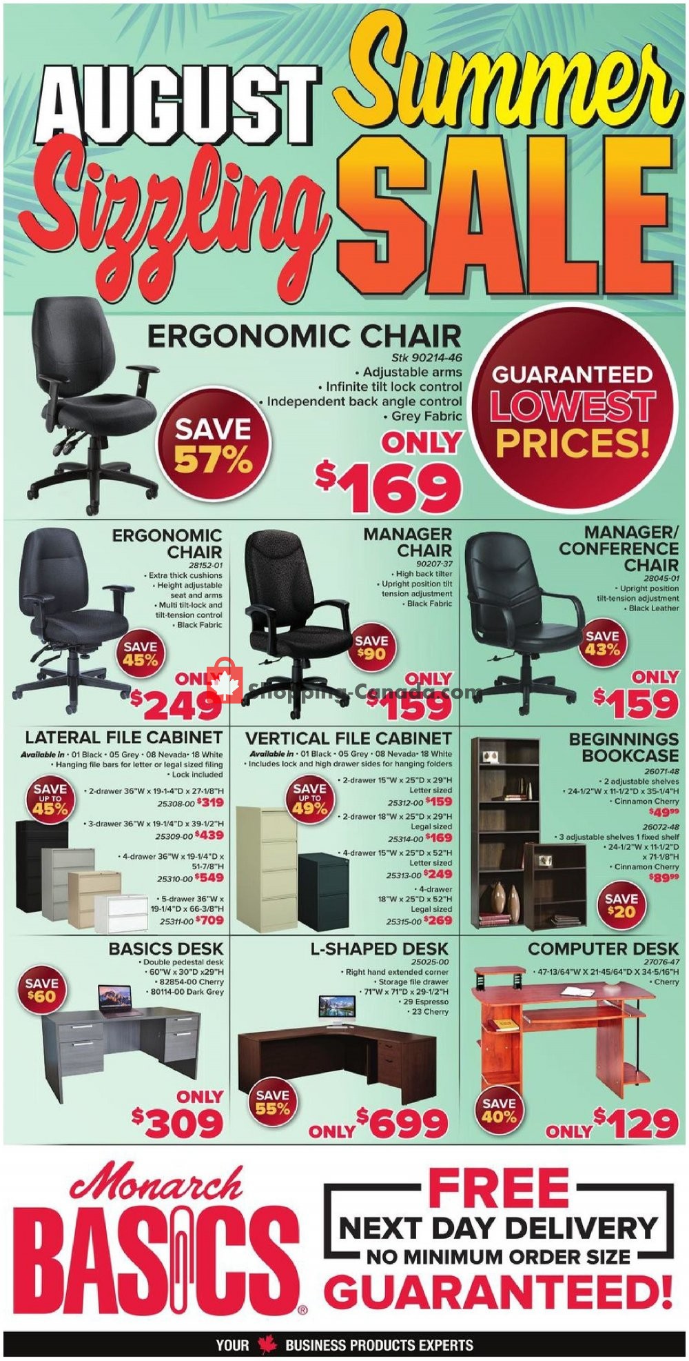 Basics Office Products flyer from Wednesday August 7, 2019 to Saturday August 31, 2019 - page 1