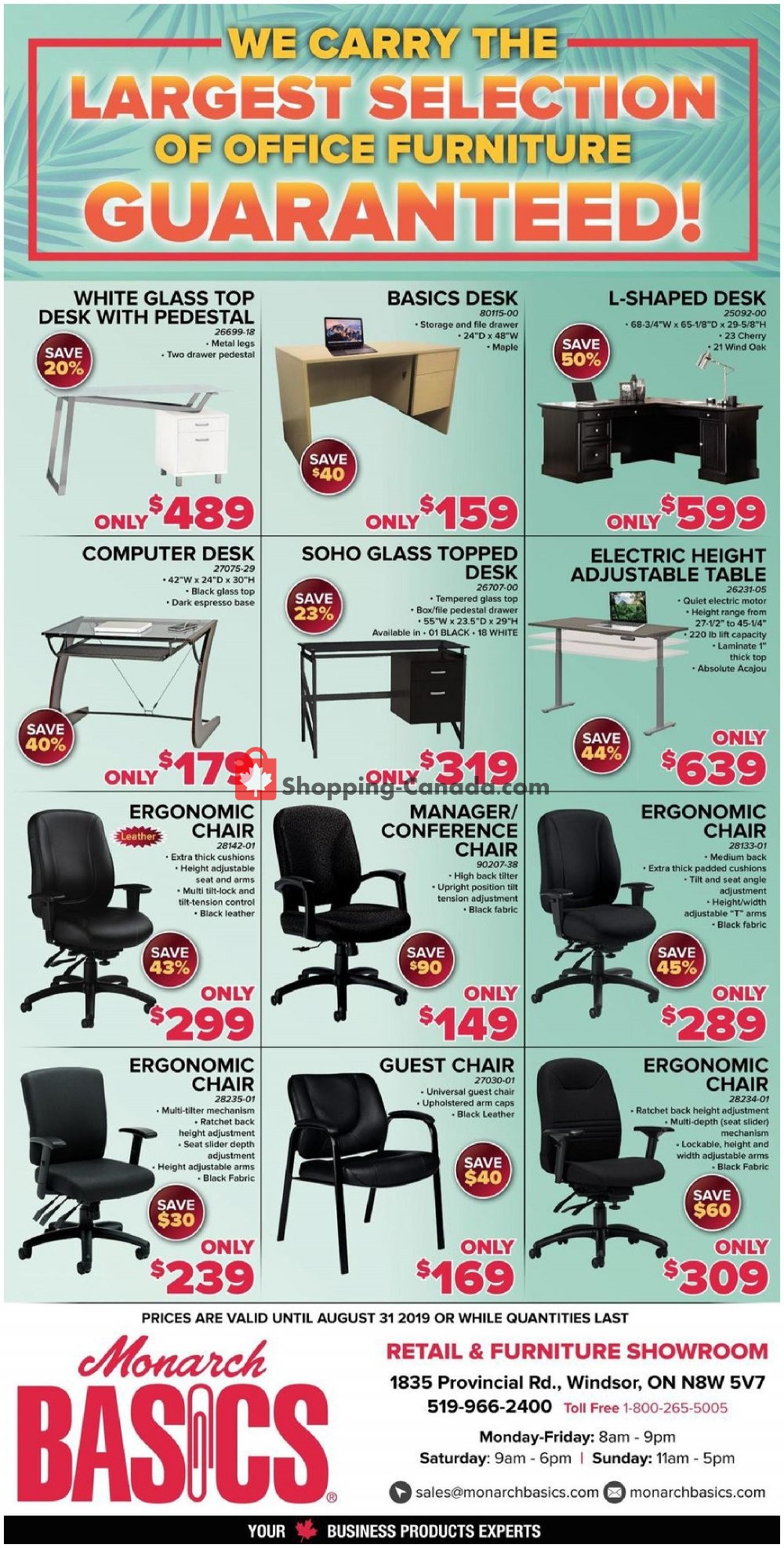 Basics Office Products flyer from Wednesday August 7, 2019 to Saturday August 31, 2019 - page 4