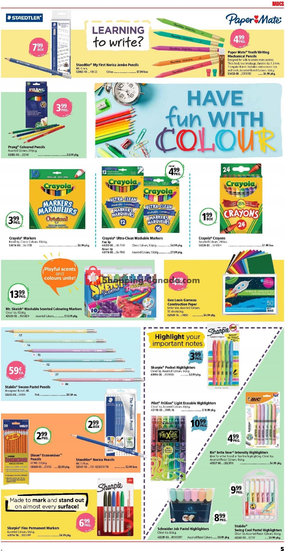 Basics Office Products flyer from Saturday August 1, 2020 to Saturday September 12, 2020 - page 5