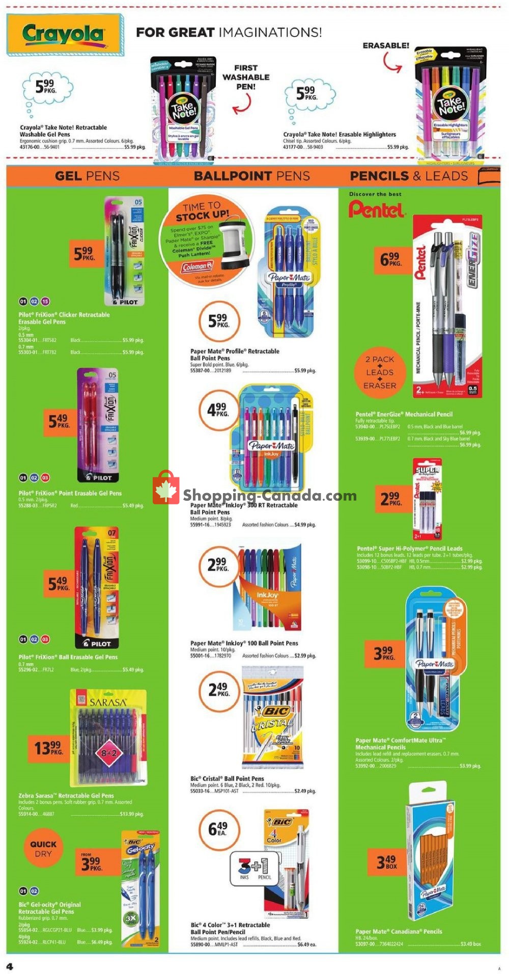 Basics Office Products flyer from Thursday August 1, 2019 to Saturday September 7, 2019 - page 4