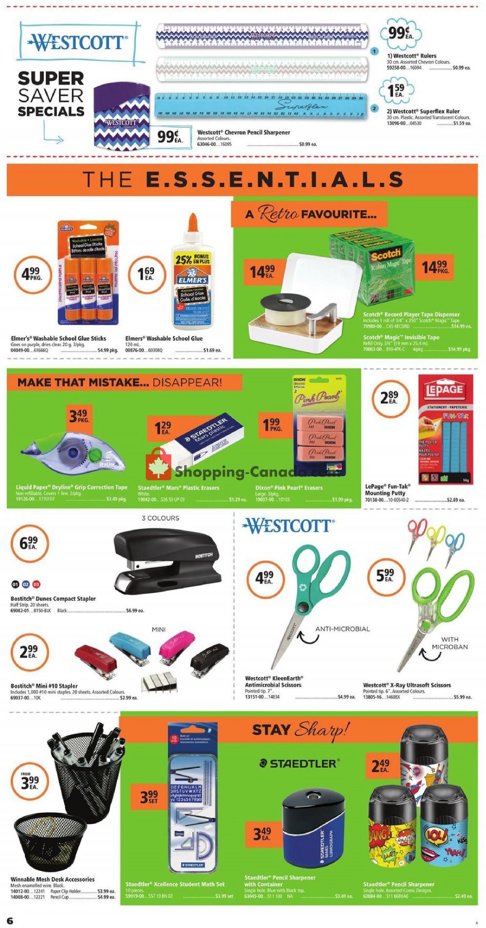 Basics Office Products flyer from Thursday August 1, 2019 to Saturday September 7, 2019 - page 6