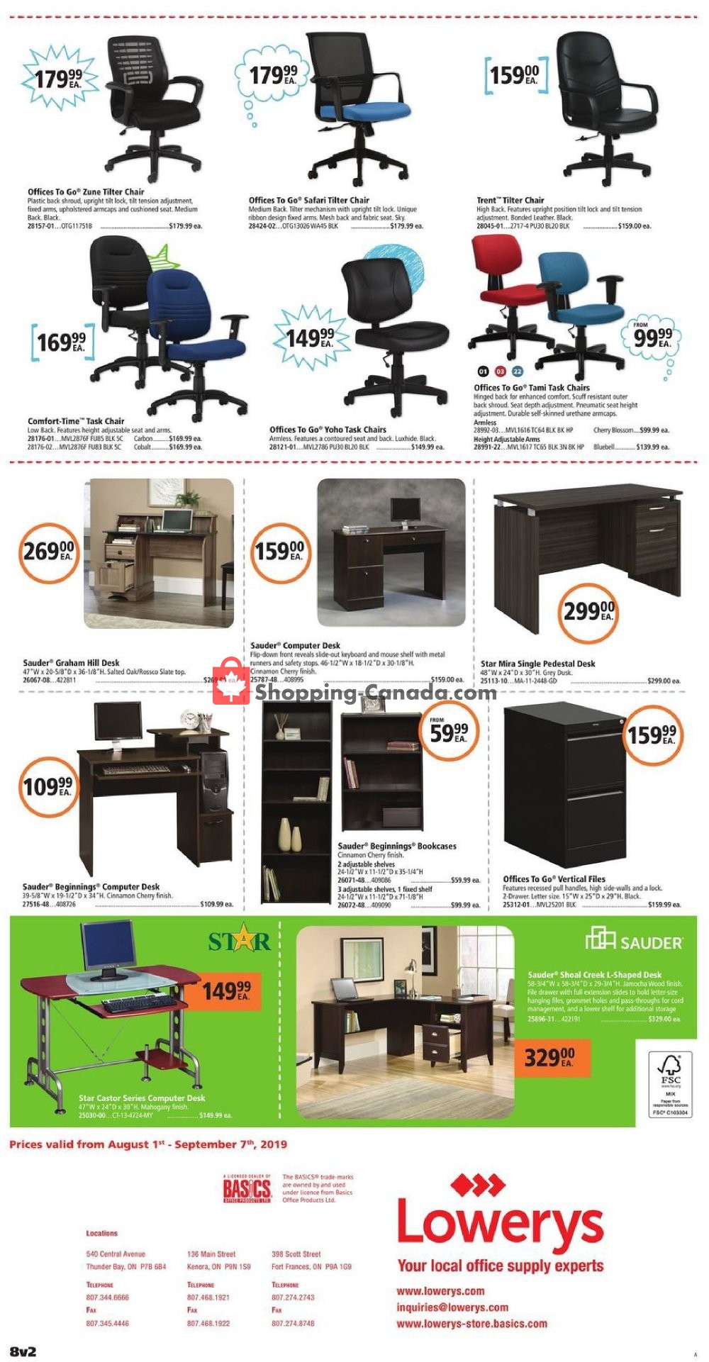Basics Office Products flyer from Thursday August 1, 2019 to Saturday September 7, 2019 - page 8