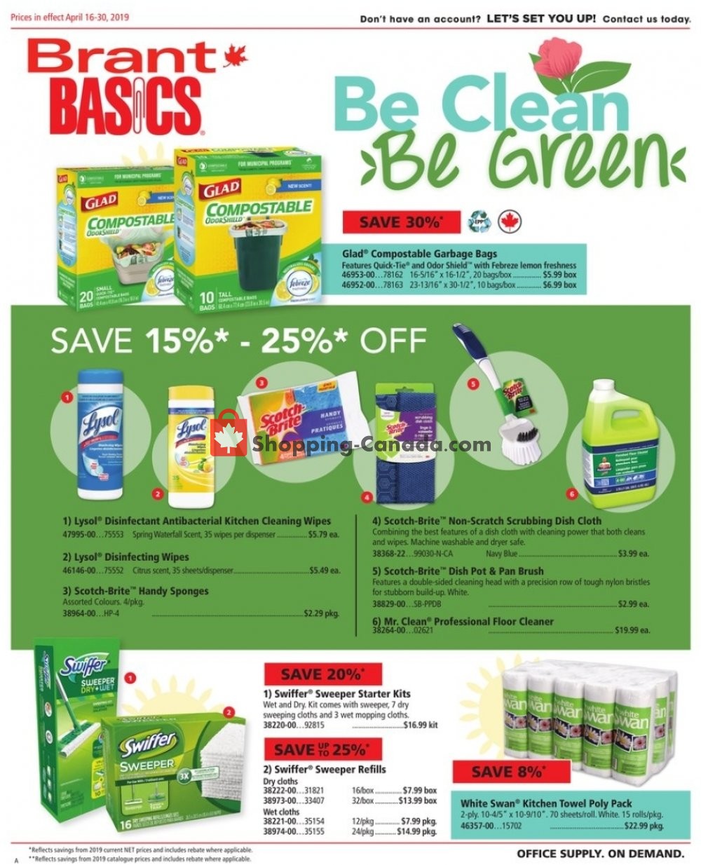 Basics Office Products flyer from Tuesday April 16, 2019 to Tuesday April 30, 2019 - page 1
