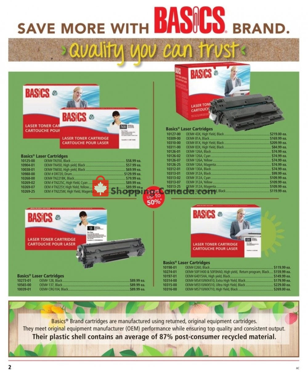 Basics Office Products flyer from Tuesday April 16, 2019 to Tuesday April 30, 2019 - page 2