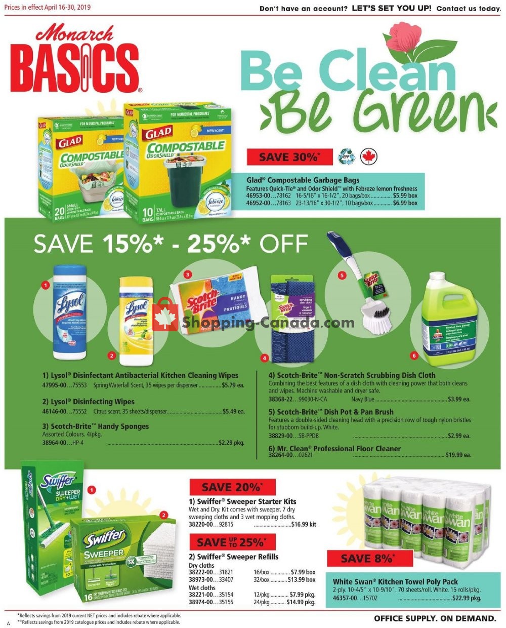Basics Office Products flyer from Tuesday April 16, 2019 to Tuesday April 30, 2019 - page 1