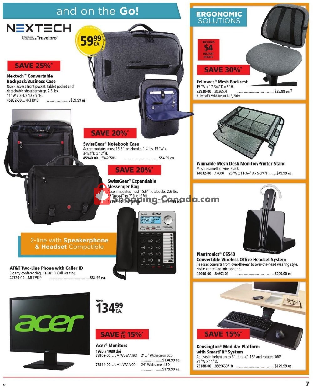 Basics Office Products flyer from Thursday August 1, 2019 to Thursday August 15, 2019 - page 7