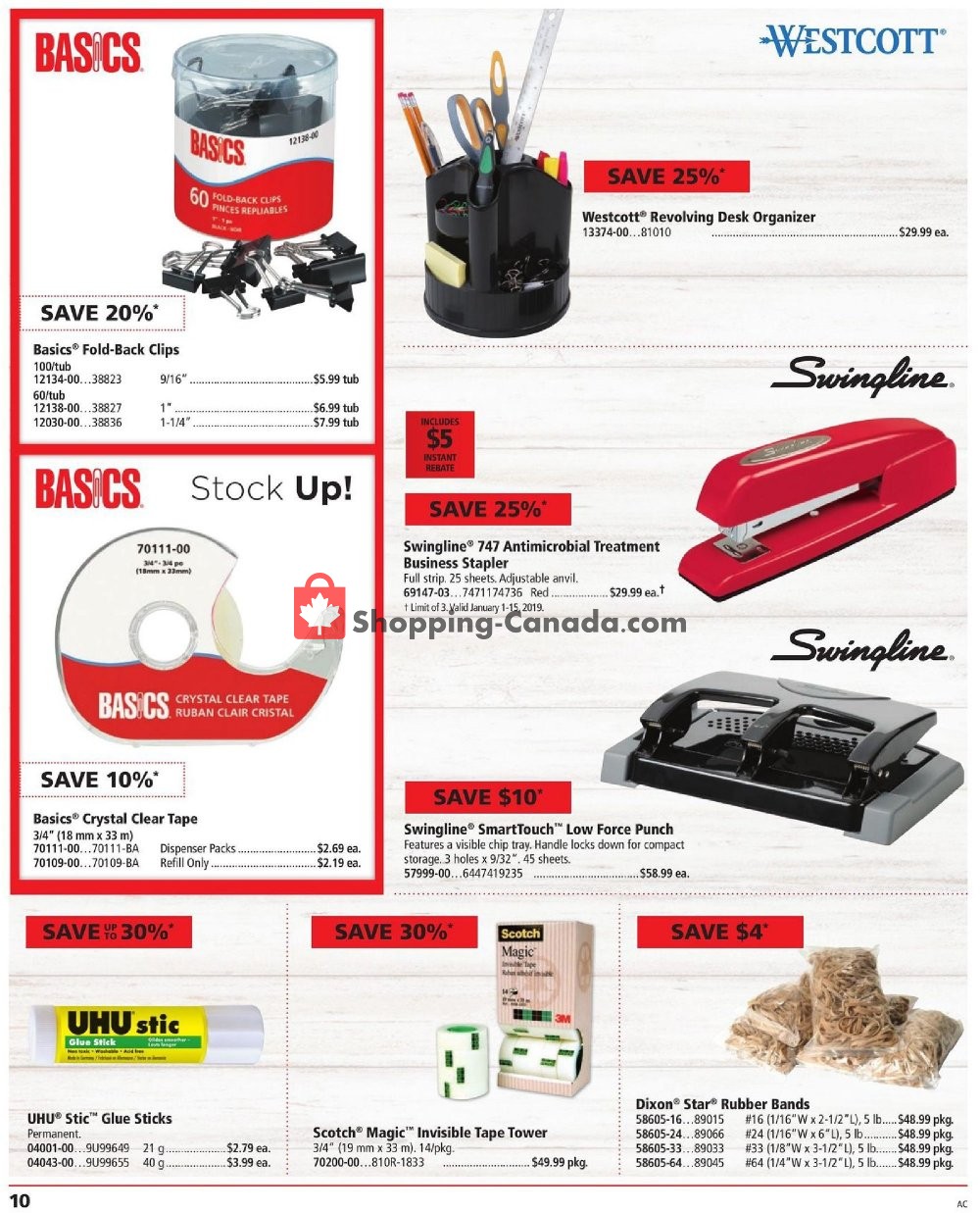 Basics Office Products flyer from Tuesday January 1, 2019 to Tuesday January 15, 2019 - page 10