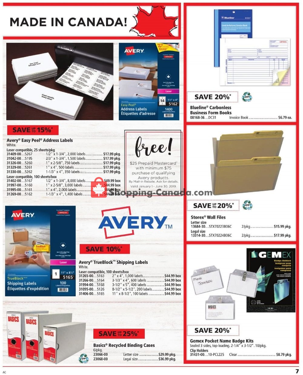 Basics Office Products flyer from Tuesday January 1, 2019 to Tuesday January 15, 2019 - page 7