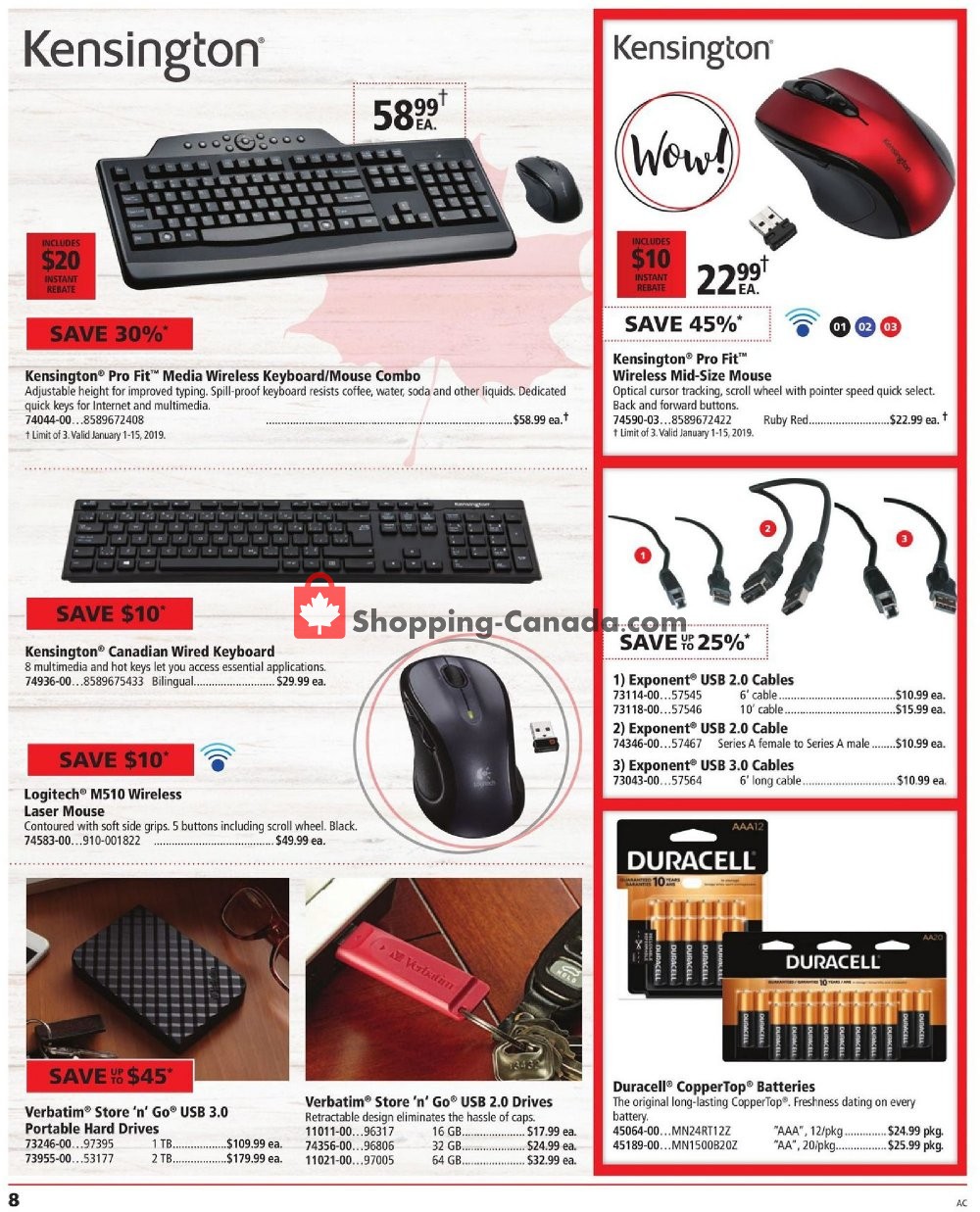 Basics Office Products flyer from Tuesday January 1, 2019 to Tuesday January 15, 2019 - page 8