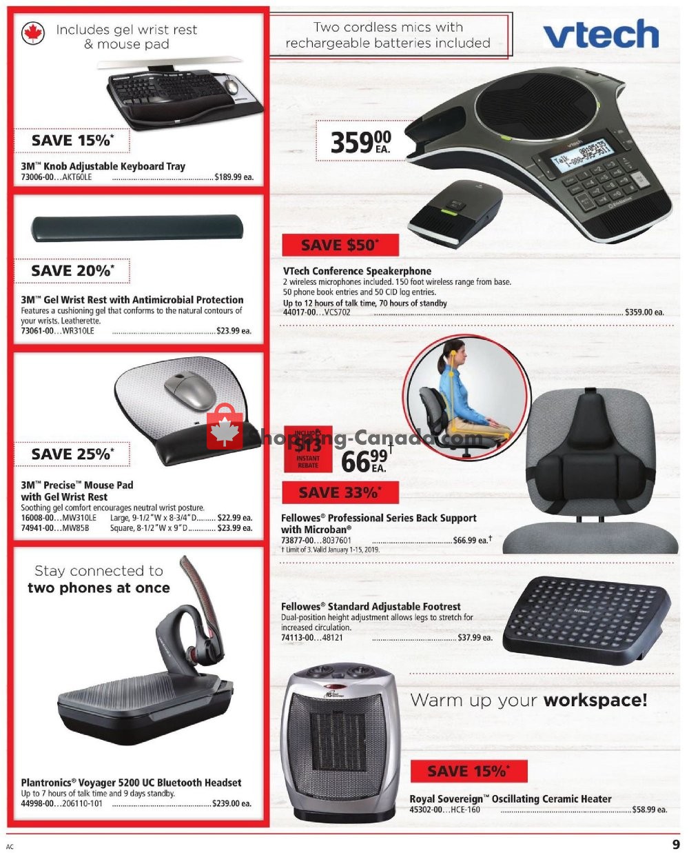 Basics Office Products flyer from Tuesday January 1, 2019 to Tuesday January 15, 2019 - page 9