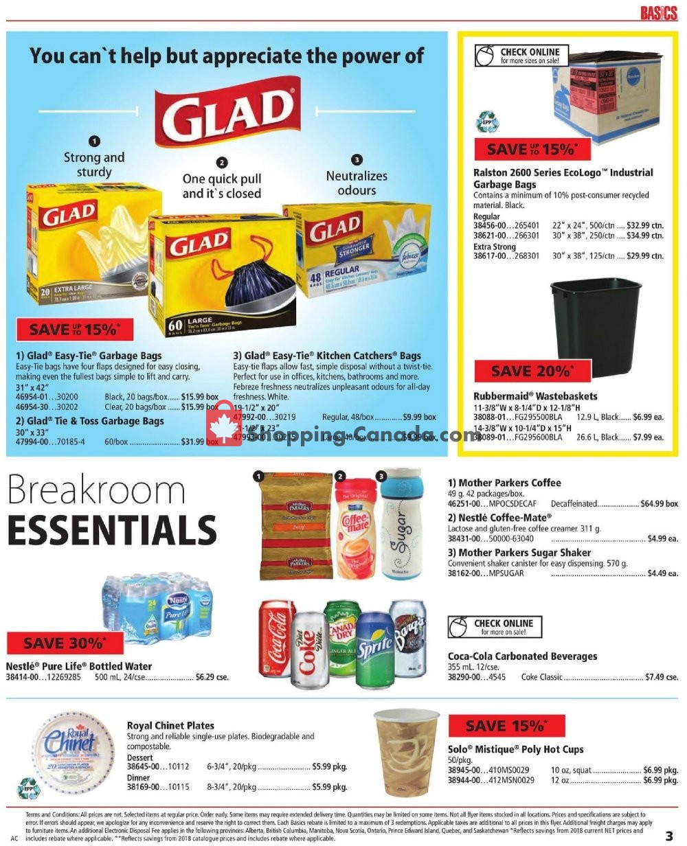 Basics Office Products flyer from Saturday September 1, 2018 to Saturday September 15, 2018 - page 3