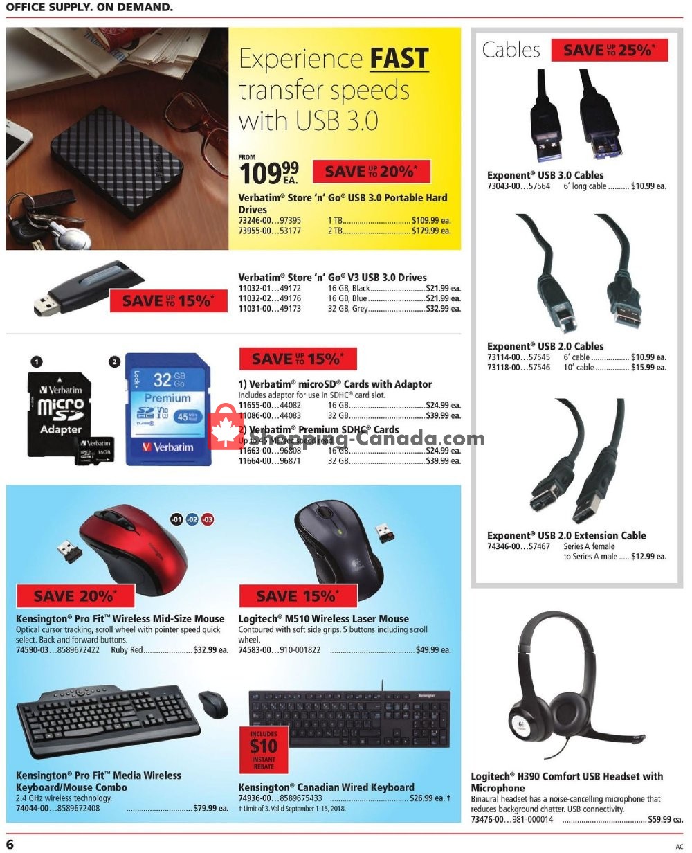 Basics Office Products flyer from Saturday September 1, 2018 to Saturday September 15, 2018 - page 6