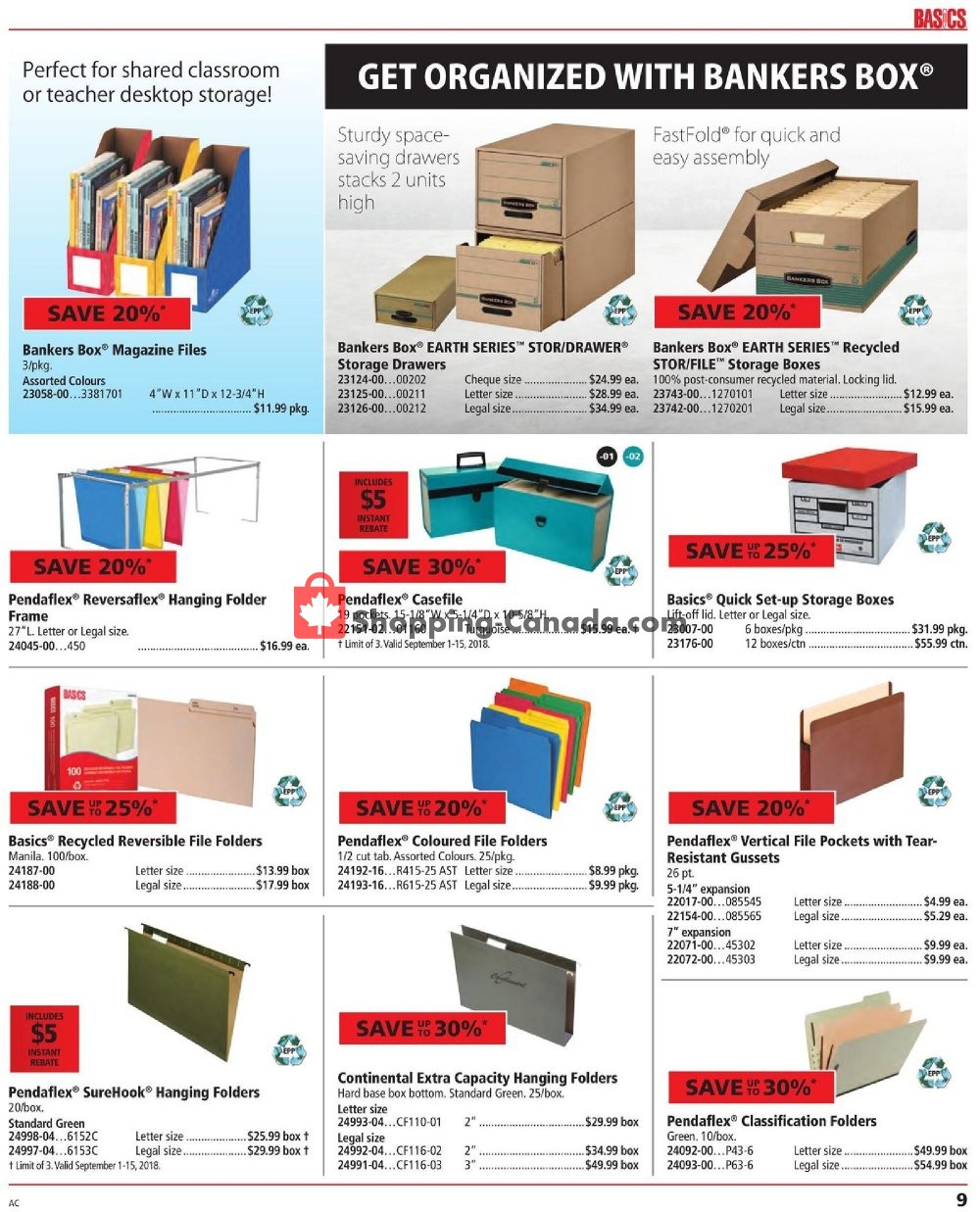 Basics Office Products flyer from Saturday September 1, 2018 to Saturday September 15, 2018 - page 9