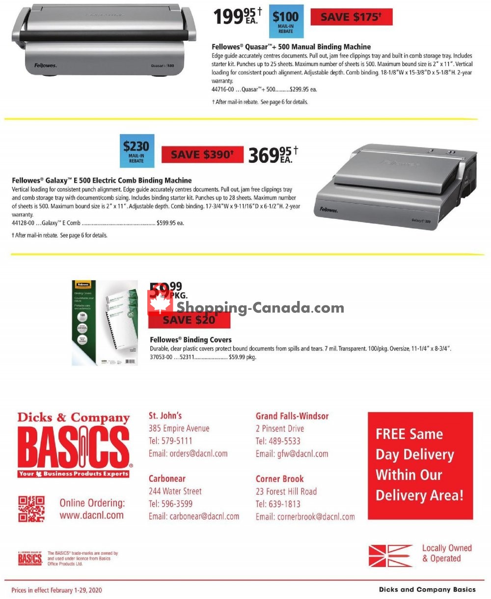 Basics Office Products flyer from Saturday February 1, 2020 to Saturday February 29, 2020 - page 5