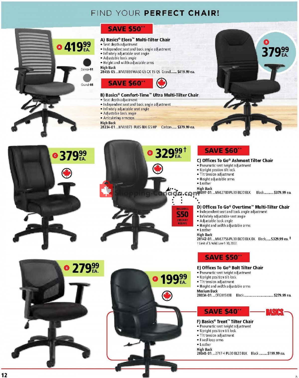 Basics Office Products flyer from Wednesday June 1, 2022 to Thursday June 30, 2022 - page 12