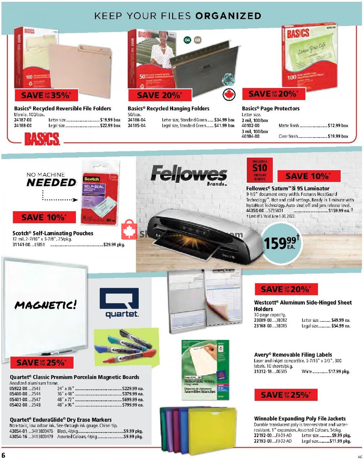 Basics Office Products flyer from Wednesday June 1, 2022 to Thursday June 30, 2022 - page 6
