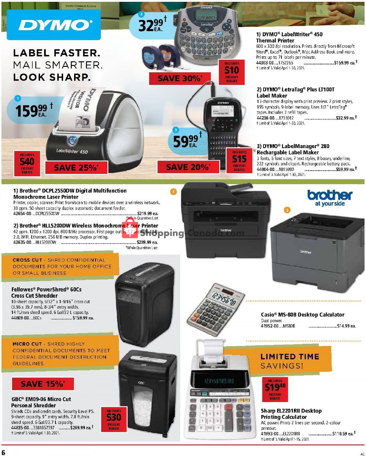 Basics Office Products flyer from Thursday April 1, 2021 to Friday April 30, 2021 - page 6