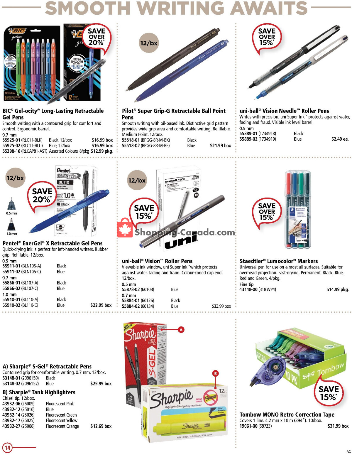 Basics Office Products flyer from Friday March 1, 2024 to Sunday March 31, 2024 - page 14