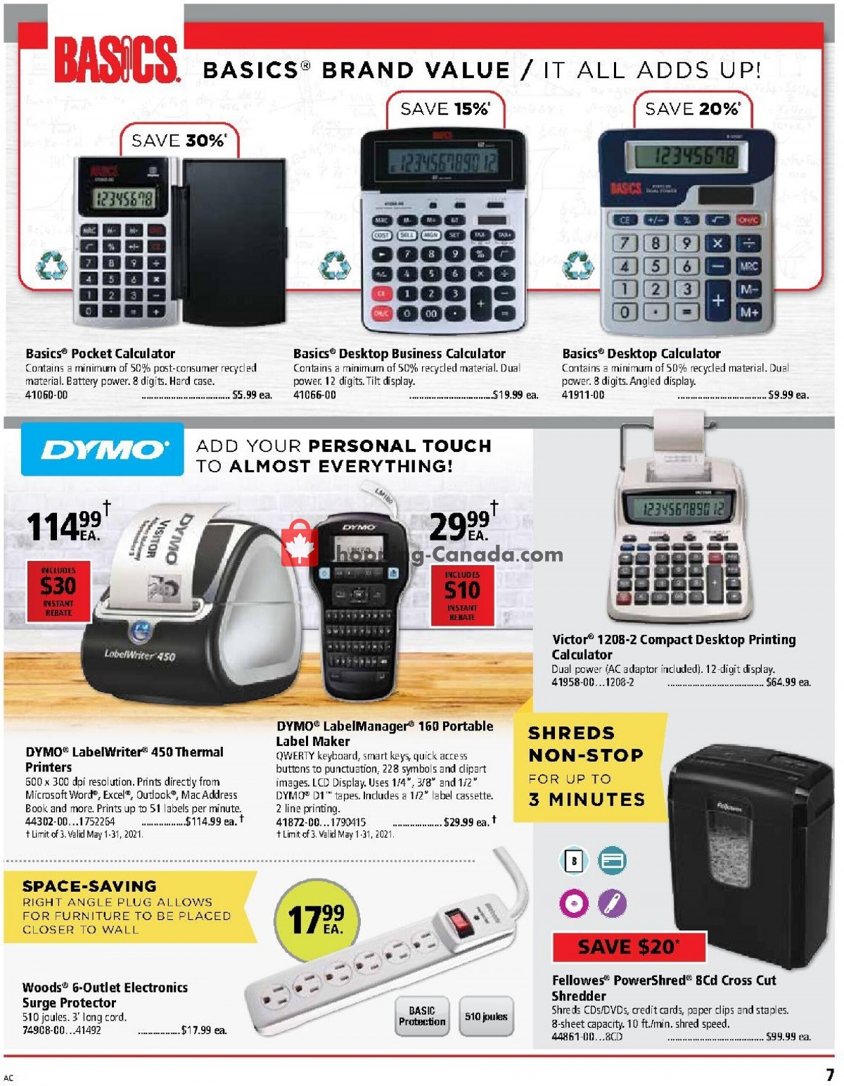 Basics Office Products flyer from Saturday May 1, 2021 to Monday May 31, 2021 - page 7