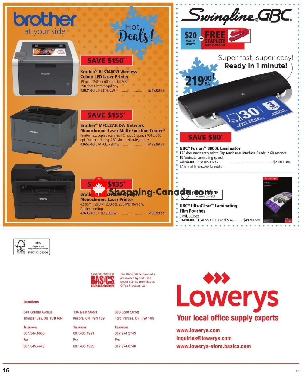 Basics Office Products flyer from Thursday November 1, 2018 to Thursday November 15, 2018 - page 16