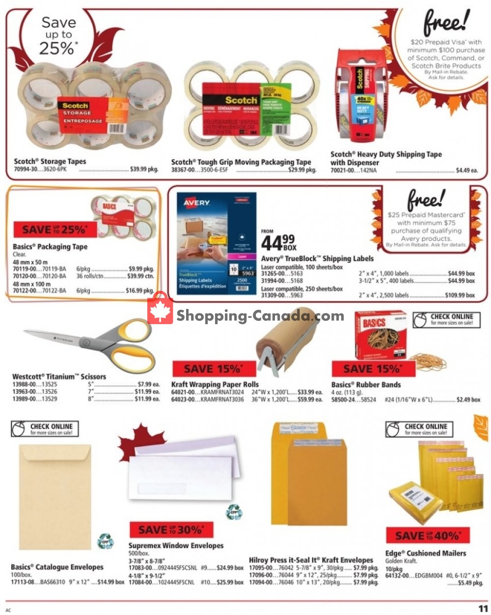 Basics Office Products flyer from Monday October 1, 2018 to Tuesday October 16, 2018 - page 11