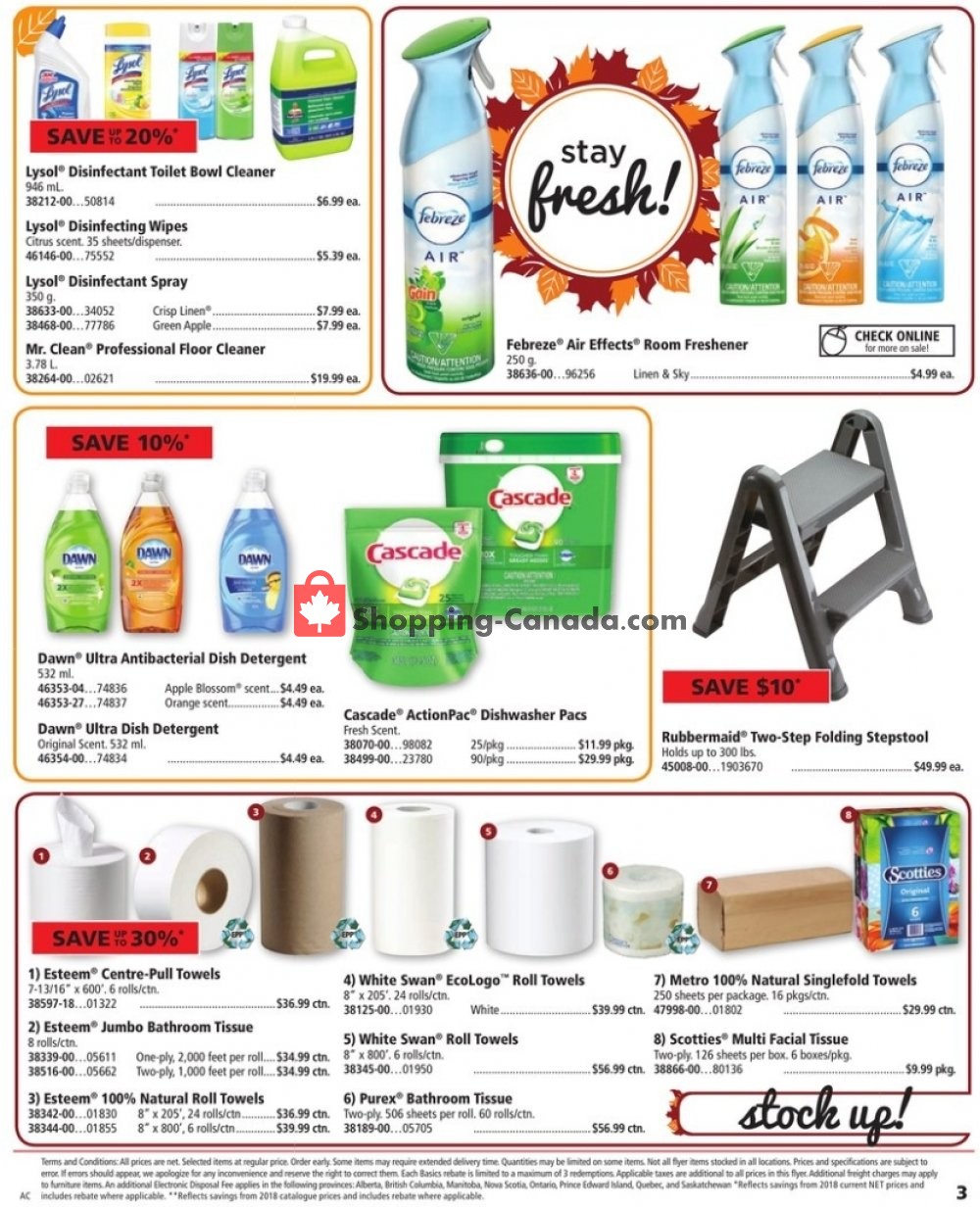 Basics Office Products flyer from Monday October 1, 2018 to Tuesday October 16, 2018 - page 3