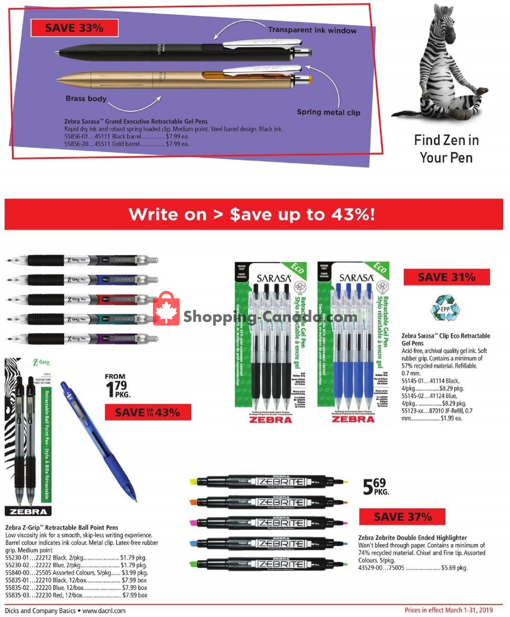 Basics Office Products flyer from Friday March 1, 2019 to Sunday March 31, 2019 - page 2