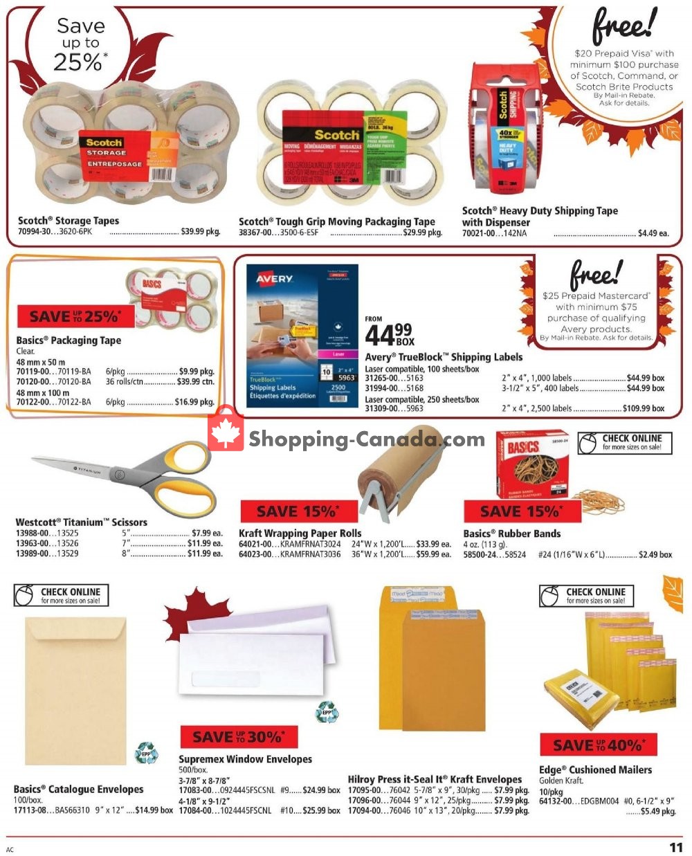 Basics Office Products flyer from Monday October 1, 2018 to Wednesday October 31, 2018 - page 11