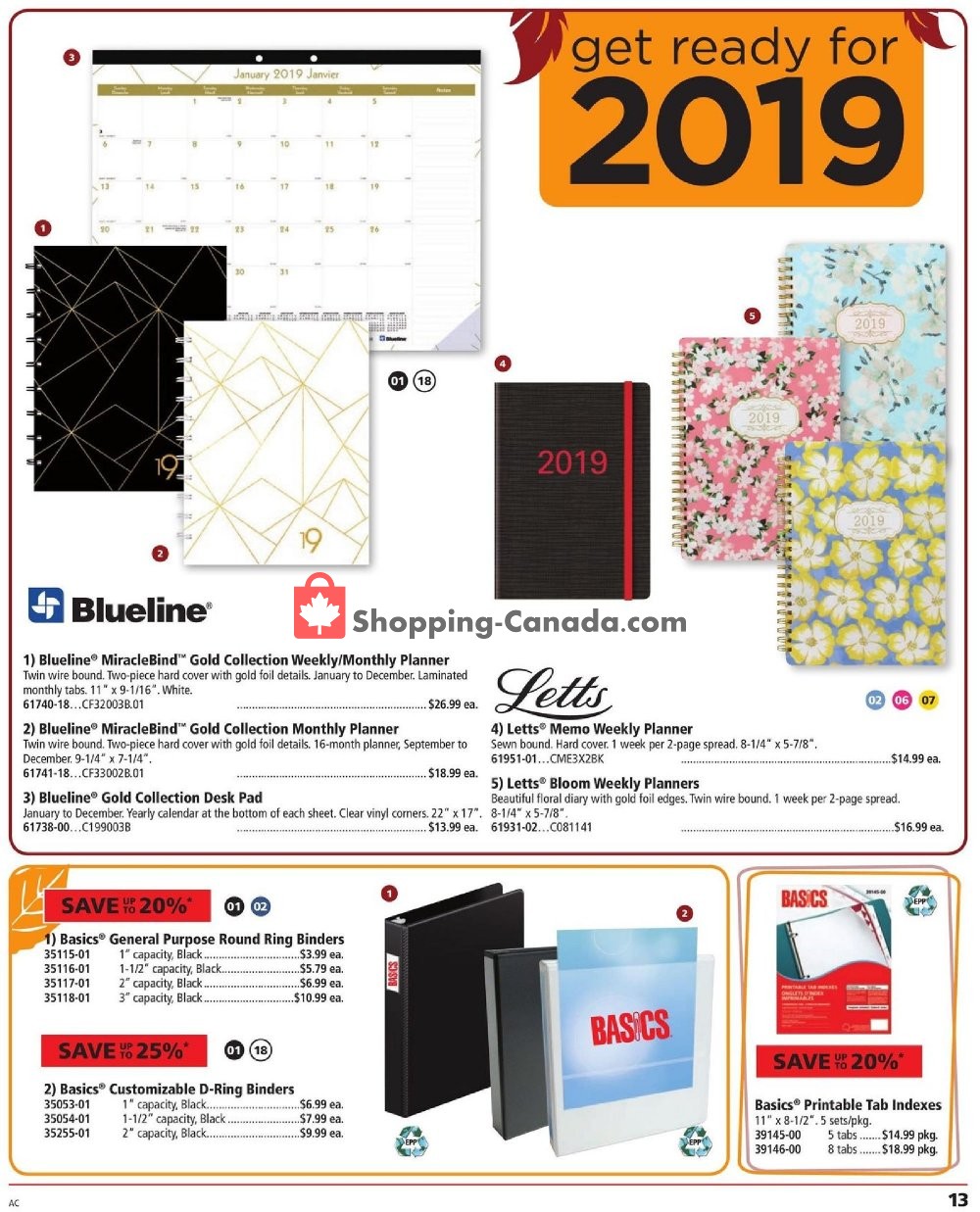 Basics Office Products flyer from Monday October 1, 2018 to Wednesday October 31, 2018 - page 13