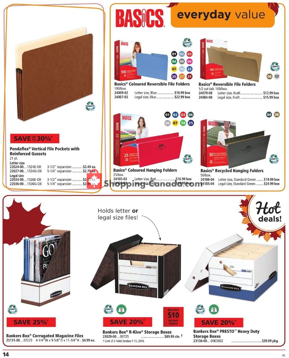 Basics Office Products flyer from Monday October 1, 2018 to Wednesday October 31, 2018 - page 14